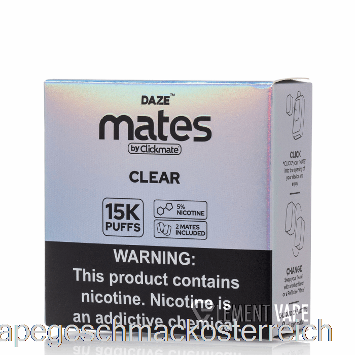 7 Daze Mate Pods Mit Klarem Vape-Geschmack